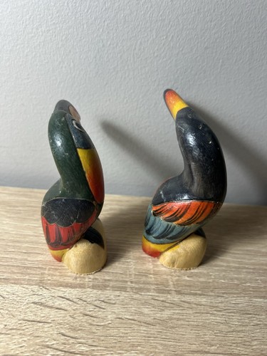 2 Holztukane - Vintage Holz geschnitzt MWS und Banos Ecuador - Bild 4 von 6