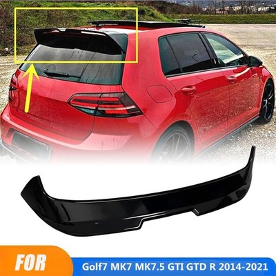 Rear Roof Spoiler Wing For Golf7 MK7 MK7.5 GTI GTD R 2014-2021 2017 Glossy Black