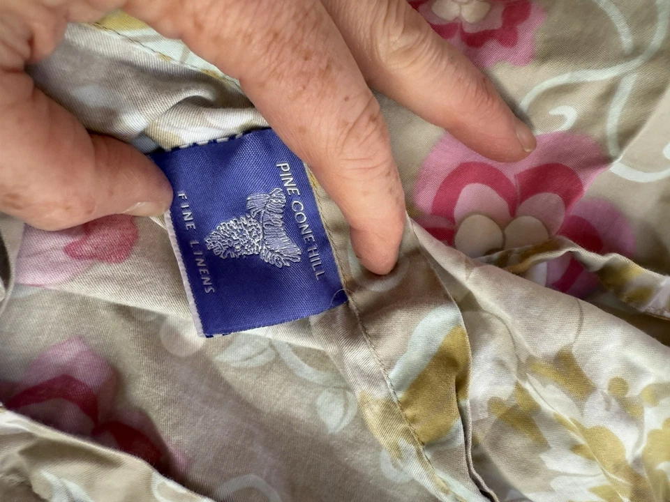 Pine Cone Hill Annie Selke Euro Sham пара Ume платиновый богемный набор из 2 - Изображение 4 из 4