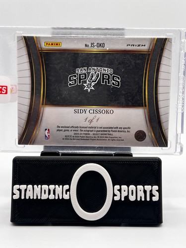 Parche RPA 2023-24 Panini Select Sidy Cissoko automático verdadero negro finito 1/1 sellado - Imagen 3 de 5