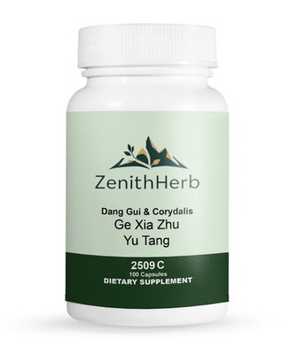 ZenithHerb Ge Xia Zhu Yu Tang, Dang Gui & Corydalis Decoction, 200 Count Capsule