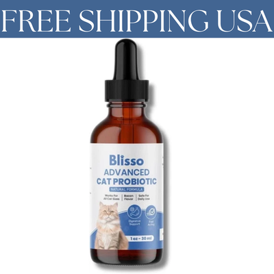 #ad Blisso Advanced Cat Probiotic Drops Digestive Support for Cats with Diarrhea US $27.99