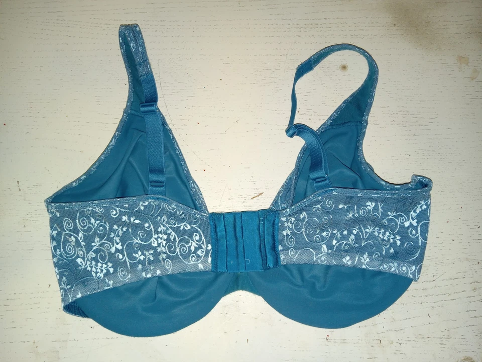 Sujetador floral azul Lilyette para mujer talla 36DD Foto 2 de 2