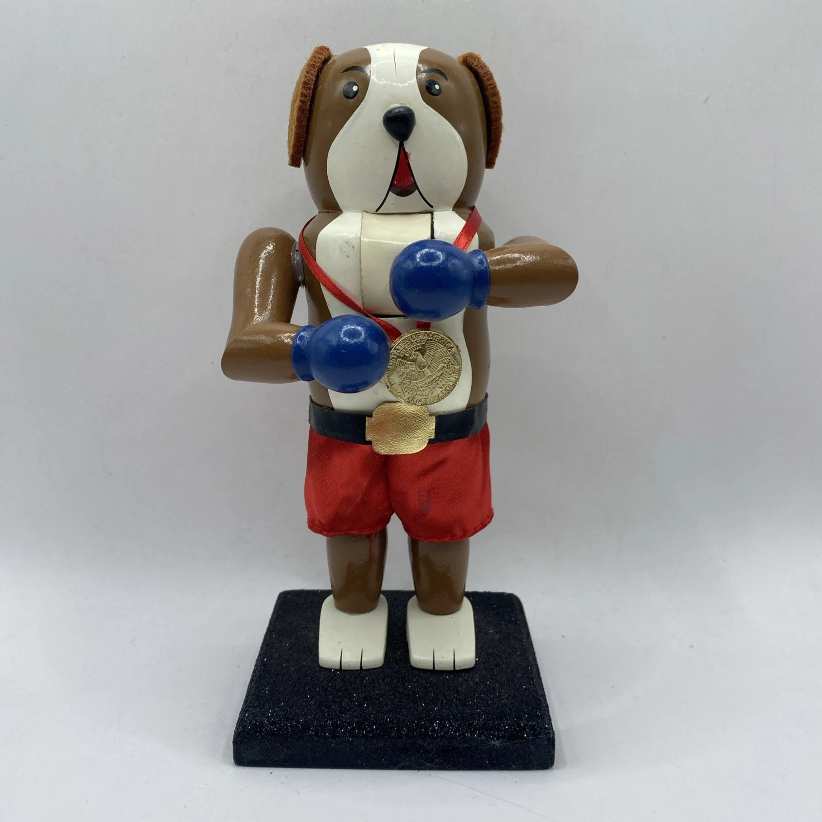World Market Boxing Dog 7” Nutcracker 2016 Rare HTF