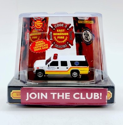 Code 3 Suburban EAST WINDSOR FIRE DEPT Die-Cast Collectable Limited Edition NEW