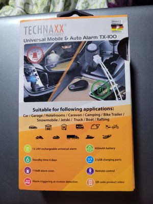 Technaxx Universal Mobile & Auto Alarm Tx-100