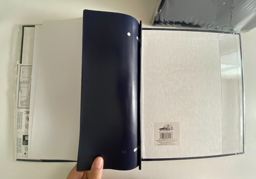Pioneer LEATHERETTE EASY LOAD Memory Book Album LOT 8.5"X11" MB-811NB NAVY BLUE - Picture 8 of 11