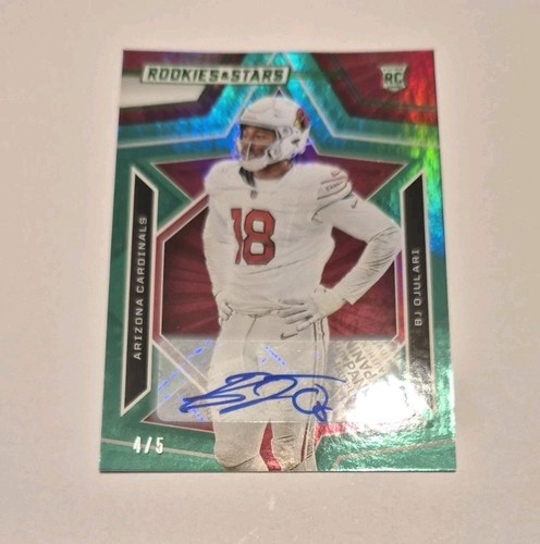 BJ Ojulari 2023 Panini Esordienti e Stelle Auto Verde 4/5 Arizona Arancione 068/199 - Foto 3 di 9