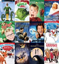 Christmas Holiday Xmas Movie Used DVD / Blu Ray Lot Sale Combined Store Shipping
