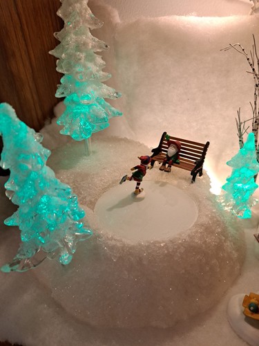 NEW MOTOR INSTAL'D-Dept 56 "Ice & Snow Skating Pond" #56.56867 RARE! North Pole - Picture 7 of 11