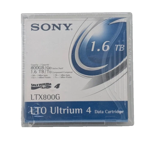 Cartouche Bande Tape Cartridge Sony LTO4 LTO-4 Ultrium 4 LTX800G 1,6tb neuve new