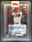 2025 Topps Chrome Update Dylan Crews Rookie Debut Auto RC #CRDA-DC Nationals