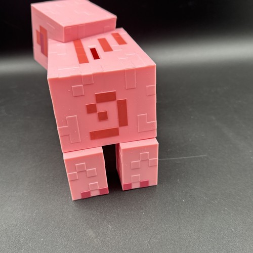 Minecraft ROSA SCHWEIN 3D geformte Keramikmünze Sparschwein Figur Paladin - Bild 6 von 7
