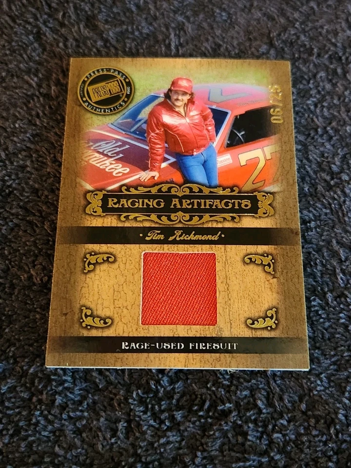 2008 Press Pass Legends Artifacts Tim Richmond Race Used Firesuit.. 06/25 - Image 2 of 4