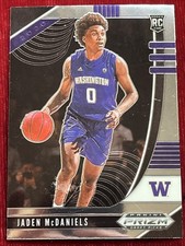 Jaden McDaniels #51 Washington Huskies RC 2020-21 Prizm Draft Picks TIMBERWOLVES