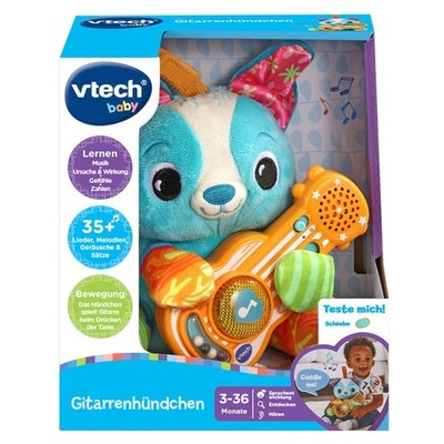 VTECH Gitarrenhündchen Plüschtier, Mehrfarbig