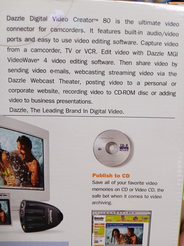 Dazzle Digital Video Creator 80 & Quick Start Guide No Disk- Open Box - Picture 5 of 8