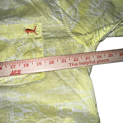 Salt Life Sz L Button Up Camp Shirt 100% Cotton Cruise Vacation Lightweight - Picture 12 of 13