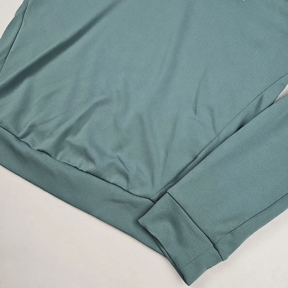 Sudadera con capucha atlética azul para mujer The North Face camisa manga larga logotipo pequeño Foto 3 de 4