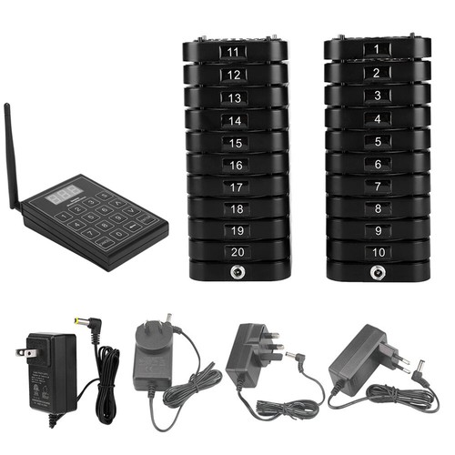 Restaurant Guest Call Wireless Paging Queuing Calling System 10/20/30 Pagers - Afbeelding 2 van 14