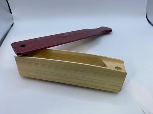 Wooden Amish Crafted Limited "Thunder Bird" Turkey Box Call - 2024, New! - Picture 12 of 13