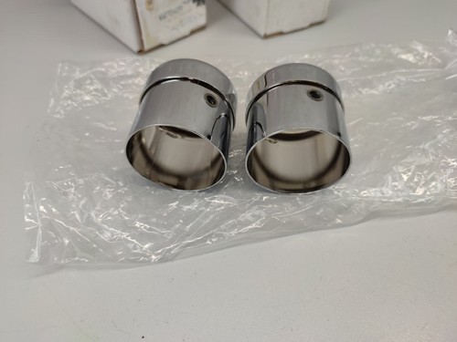Harley Davidson Universal Supertrapp Mean Mother 2 1/4" Endkappen Chrom Paar - Bild 5 von 5