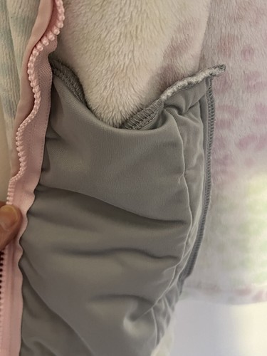 Lands End Zipper Vest Soft Fleece Size 16 XL Purple Lavender - Picture 8 of 9