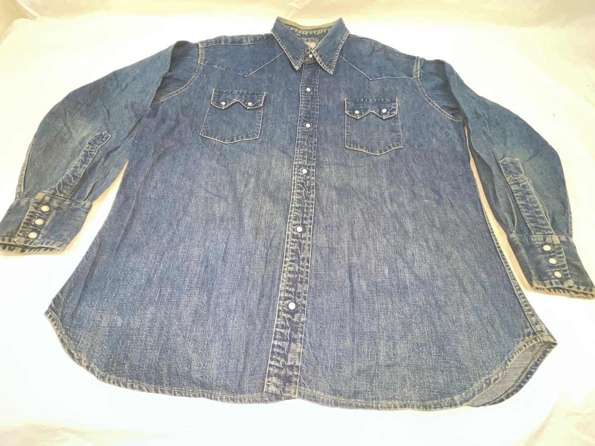 VTG 50s MENS L LEVIS SHORTHORN SAWTOOTH JEANS DENIM COWBOY