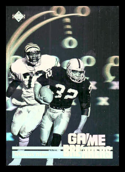 1991 Upper Deck #GB9 Marcus Allen Game Breakers Los Angeles Raiders