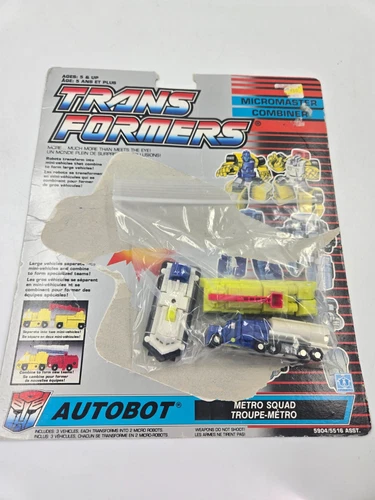 Metro Squad Micromasters 1990 Vintage Hasbro G1 Transformer Figures Set
