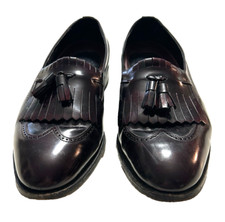 Florsheim Burgundy Wingtip Loafers Slip On Tassel Dress Leather Shoes 9D