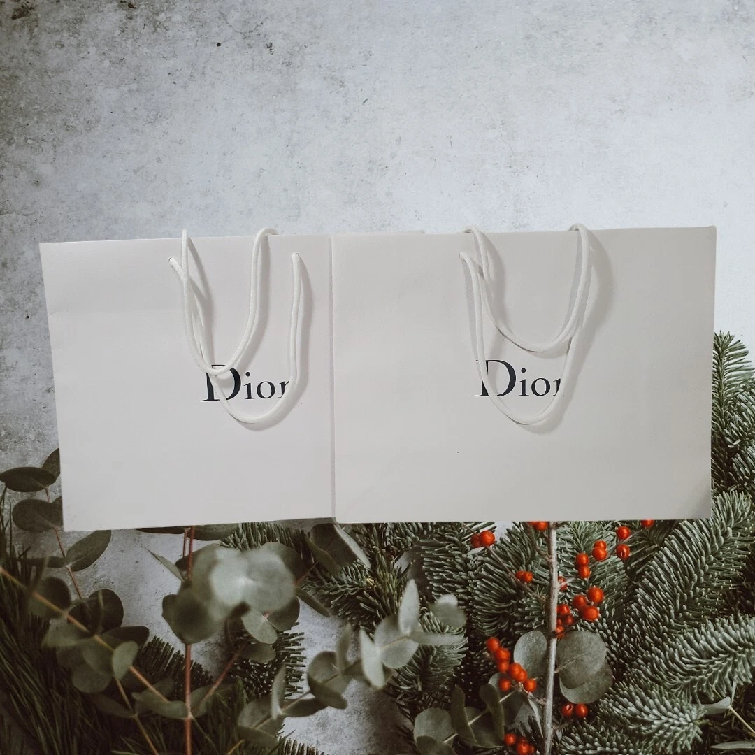 Deux sacs shopping Christian Dior 17 x 13 occasion très bon état