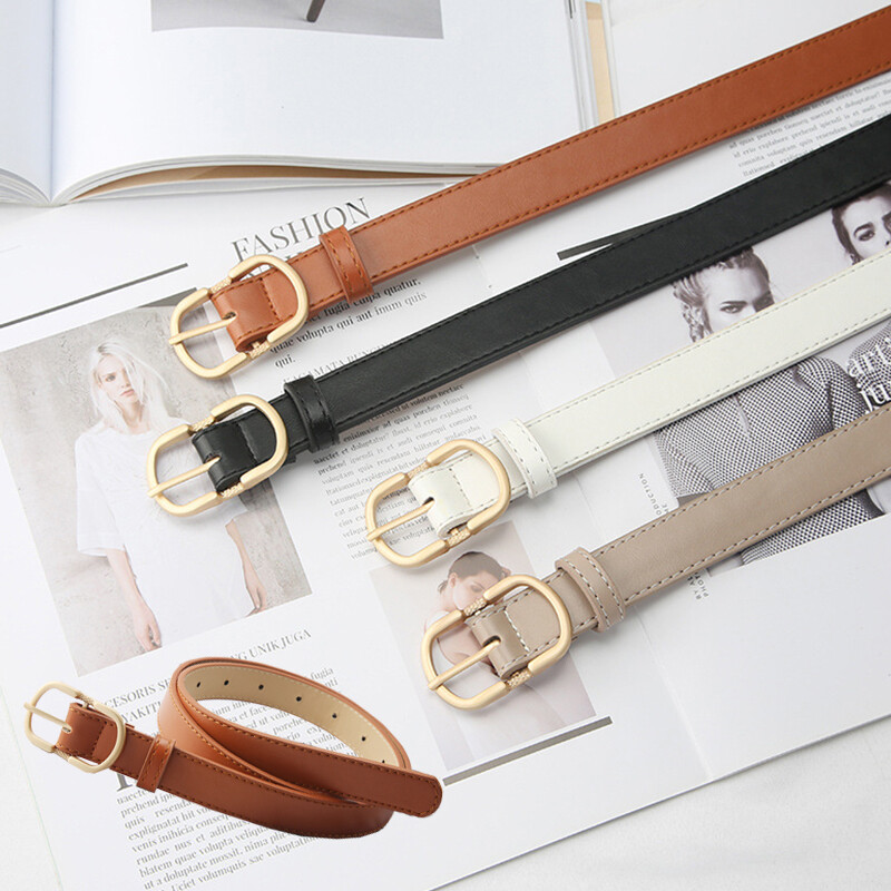 Leather Belts for Women, Soft Leather Women\'s Belts with Pin Buckle Fashion Womens Leather Belt, Soft Leather Waist Belt with  main image 3
