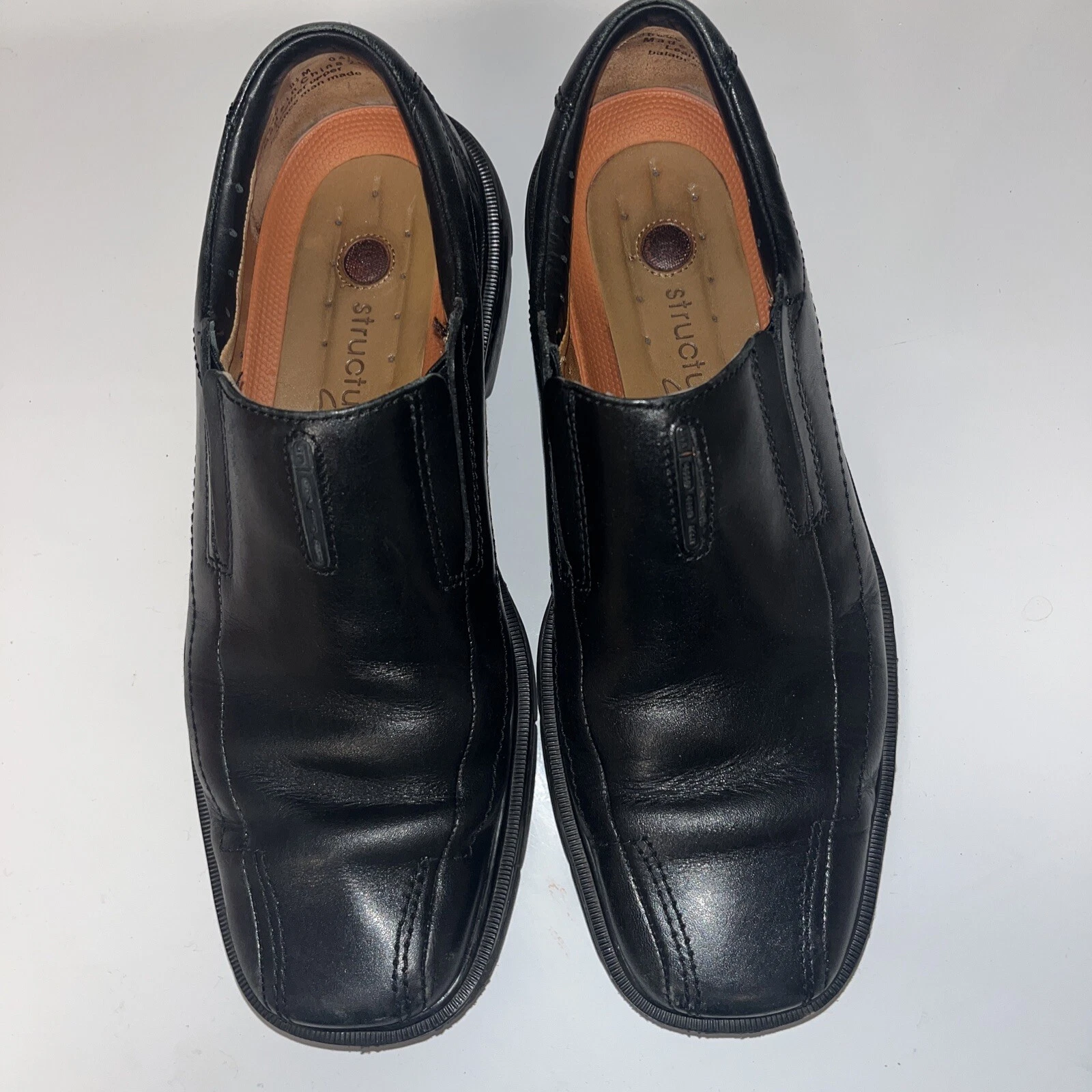 CLARKS Scarpe eleganti slip on Clark's strutturate da uomo 8 5 m nere
