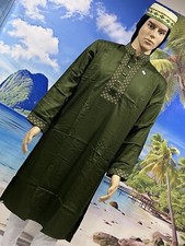 Men's Indian Pakistani kabli Kurta Punjabi Party Wear Fashion shirt Dress