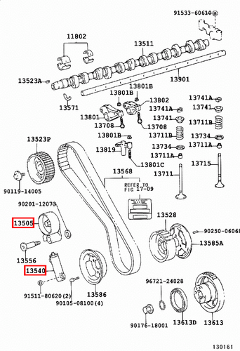 Genuine LandCruiser HDJ78 HDJ101 HDJ100 Timing Belt Idler Tensioner Pulley kit - Picture 10 of 16
