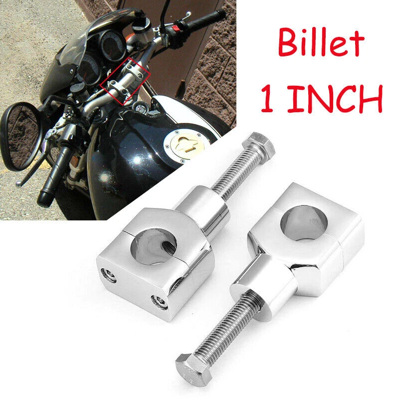 Elevadores de manillar cromados para Honda VTX 1300 C R RETRO VTX 1800 TIPO C R S N RETR Foto 4 de 4