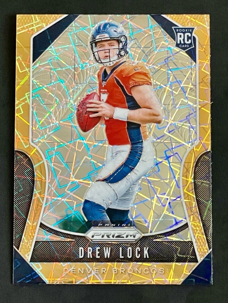 2019 Panini Prizm Drew Lock Rookie Lazer Prizm RC #304 Broncos