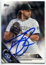 TOMMY KAHNLE Signed 2016 Topps Baseball Authentic Autograph #245