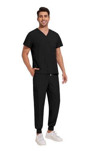 Unisex NiaaHinn Medical Scrub Dentist Hospital Uniform Scrub Set -V-Neck Jogger - Picture 70 of 110