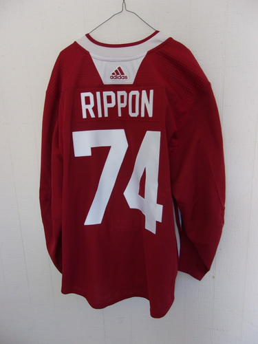 Arizona Coyotes Merrick Rippon worn red #74 Practice Jersey (2021 Rookie Camp) - Bild 1 von 7