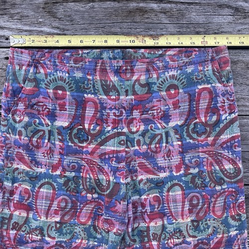 VTG Wind Jammer Swim Shorts M Floral Paisley Single Stitch ILGWU Med Made In USA - Picture 7 of 18