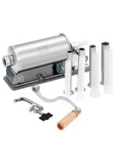 Horizontal Sausage Stuffer (2.5LBS) - Stainless Steel Manual Sausage Maker wi...