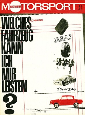 Illustrated Motorsport 9/67, GDR 1967 ''What vehicle can I afford''