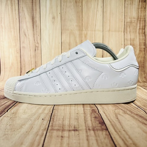 Adidas Weiß Gold Superstar Herren Training Lifestyle Schuhe Sportschuhe Neu - Bild 3 von 11