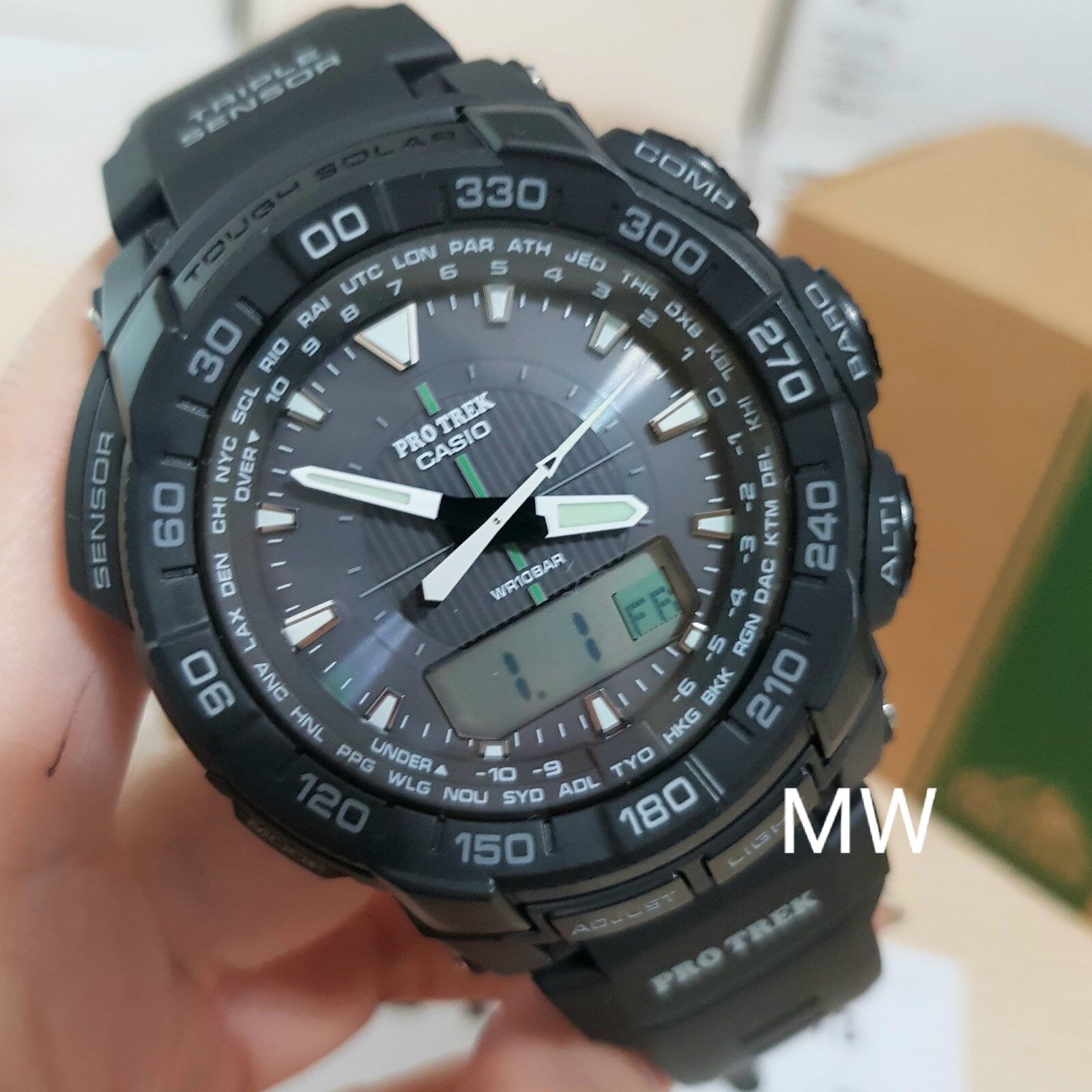 Casio Triple Sensor Tough Men&#039;s Watch PRG-550-1A1 Resin New | eBay