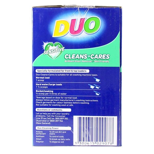 2x Duo Fragrance-Free Laundry Powder Sensitive Skin Hypoallergenic Formula 5kg - Picture 3 of 5