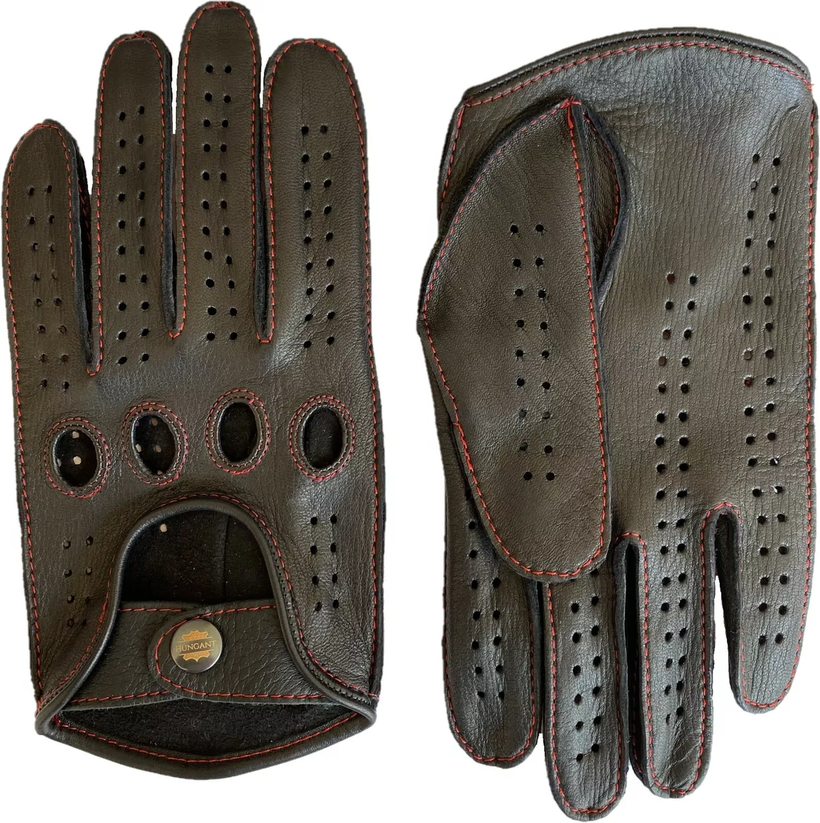 Mens leather 2024 driving gloves