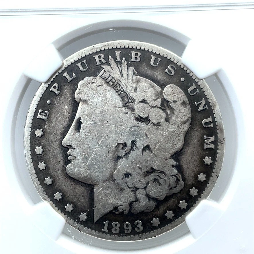 1893 O $1 Morgan Silver Dollar  NGC G 4 Good 4 - Originally Toned - Image 2 of 4