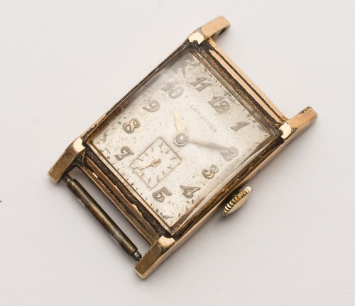 Vintage LONGINES Gold Filled Tank Case Cal. 9L Art Deco Men's Watch AS IS